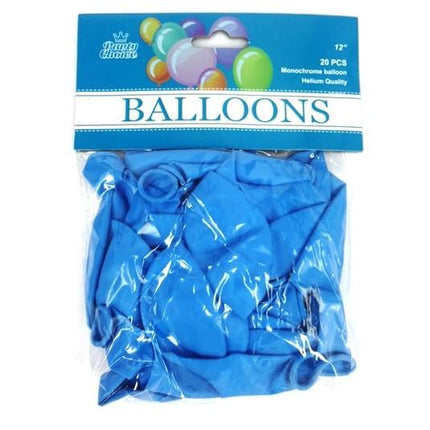 BALLOONS 12" 20PC LIGHT BLUE - Ustore