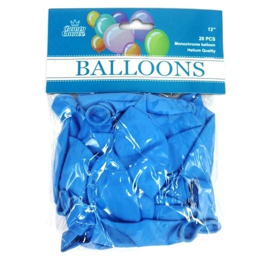 BALLOONS 12" 20PC LIGHT BLUE - Ustore