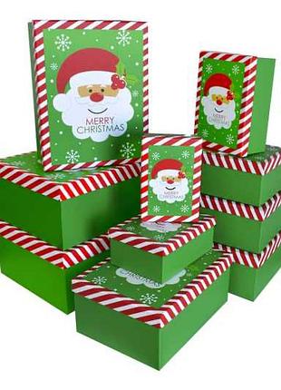 Christmas Santa Claus Gift Box Set 10pcs set - Ustore