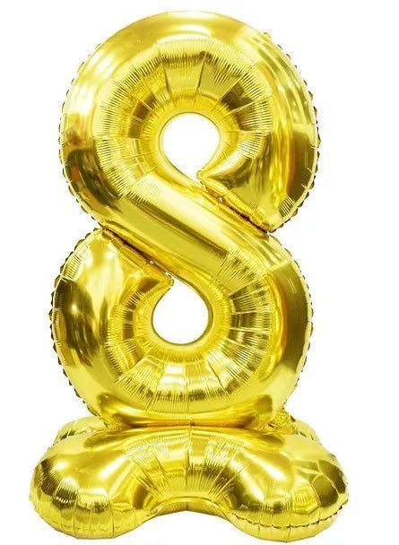 Giant Gold 50" Stand Up Foil Air Filled Balloon Number 7 - Ustore